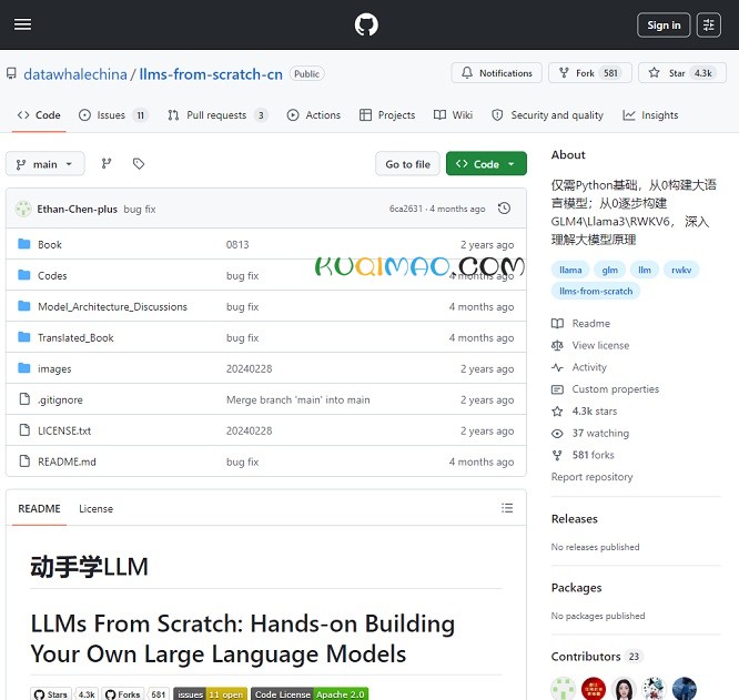 LLMs-from-scratch网站截图 LLMs-from-scratch网站截图