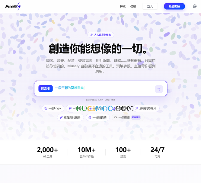 Musely.ai网站截图 Musely.ai网站截图